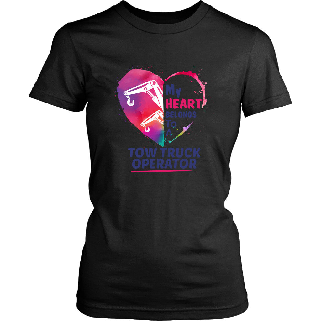 My Heart belongs to a Tow Truck Operator Hoodie