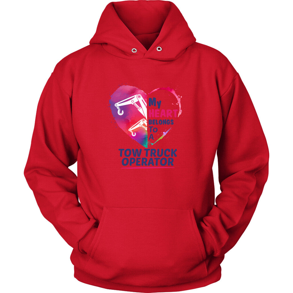 My Heart belongs to a Tow Truck Operator Hoodie
