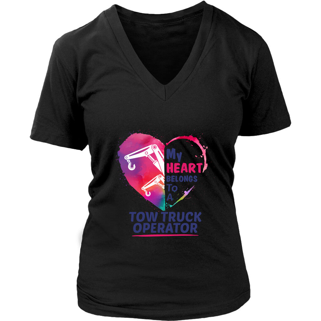 My Heart belongs to a Tow Truck Operator Hoodie
