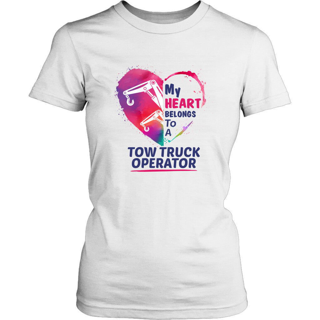 My Heart belongs to a Tow Truck Operator Hoodie