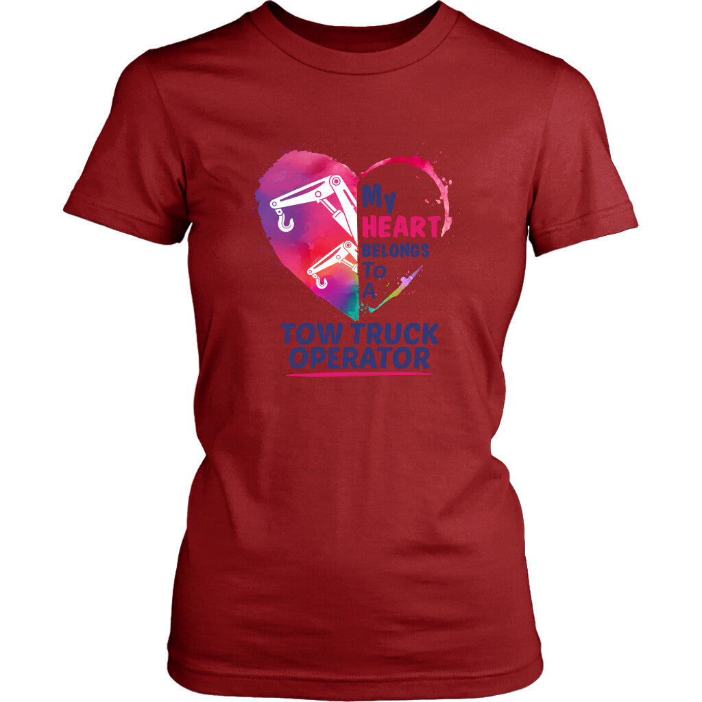 My Heart belongs to a Tow Truck Operator Hoodie