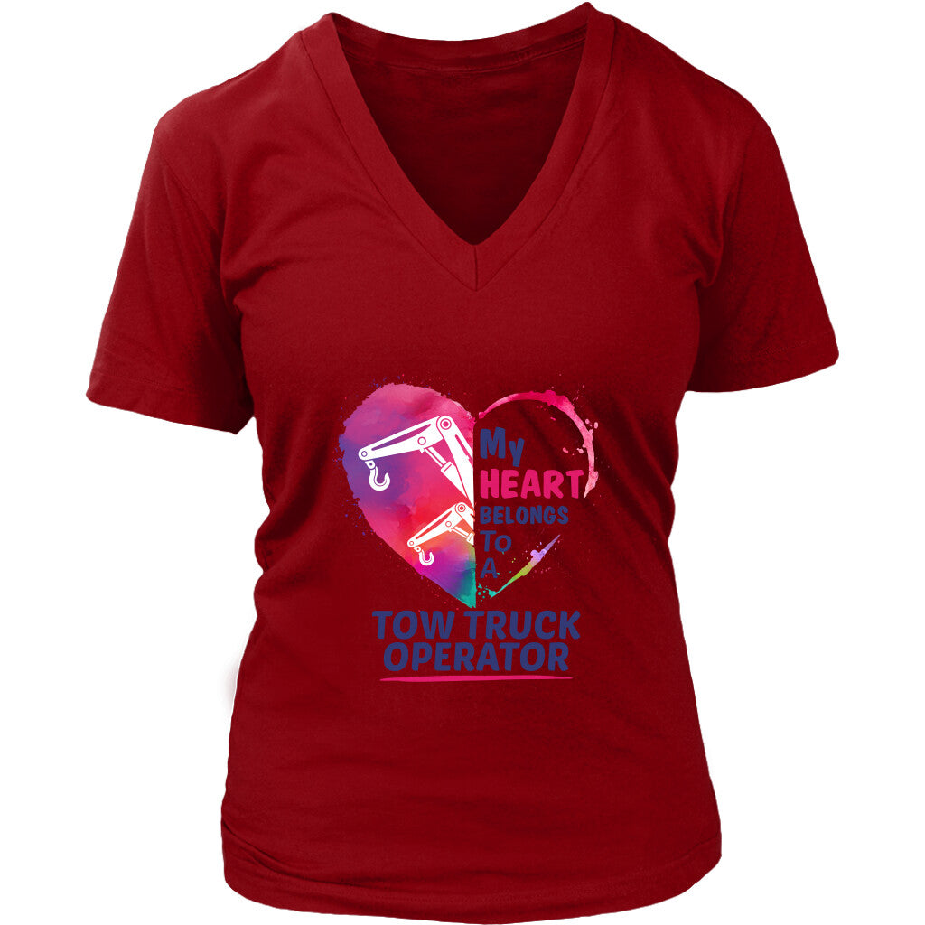 My Heart belongs to a Tow Truck Operator Hoodie