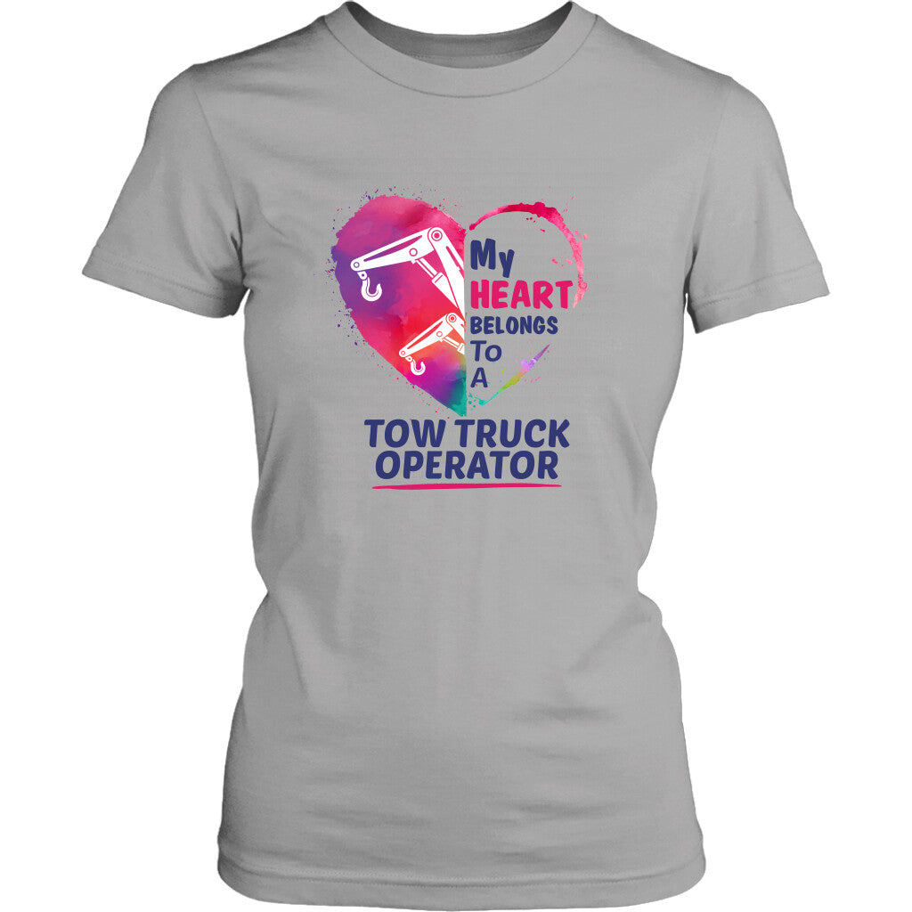 My Heart belongs to a Tow Truck Operator Hoodie