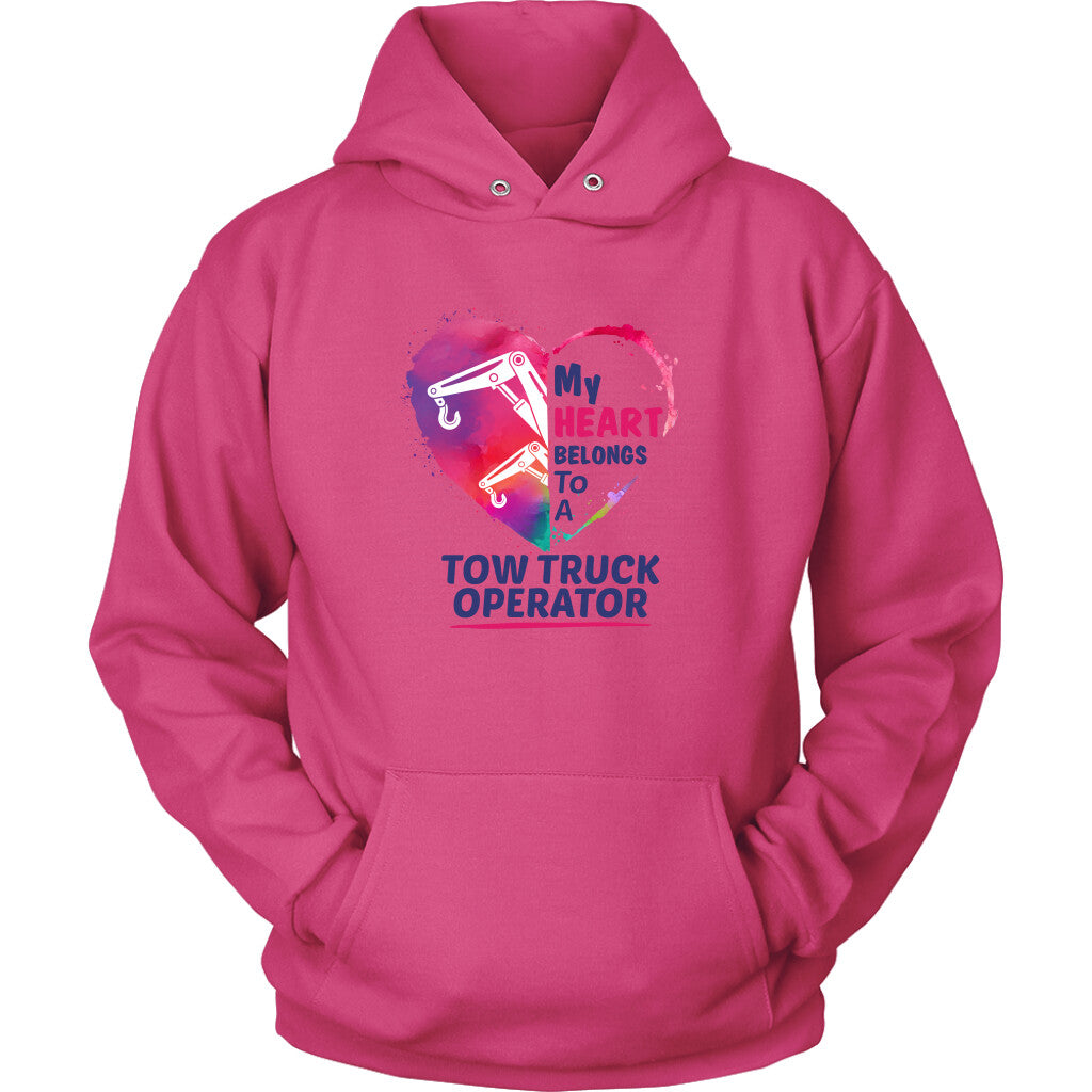 My Heart belongs to a Tow Truck Operator Hoodie