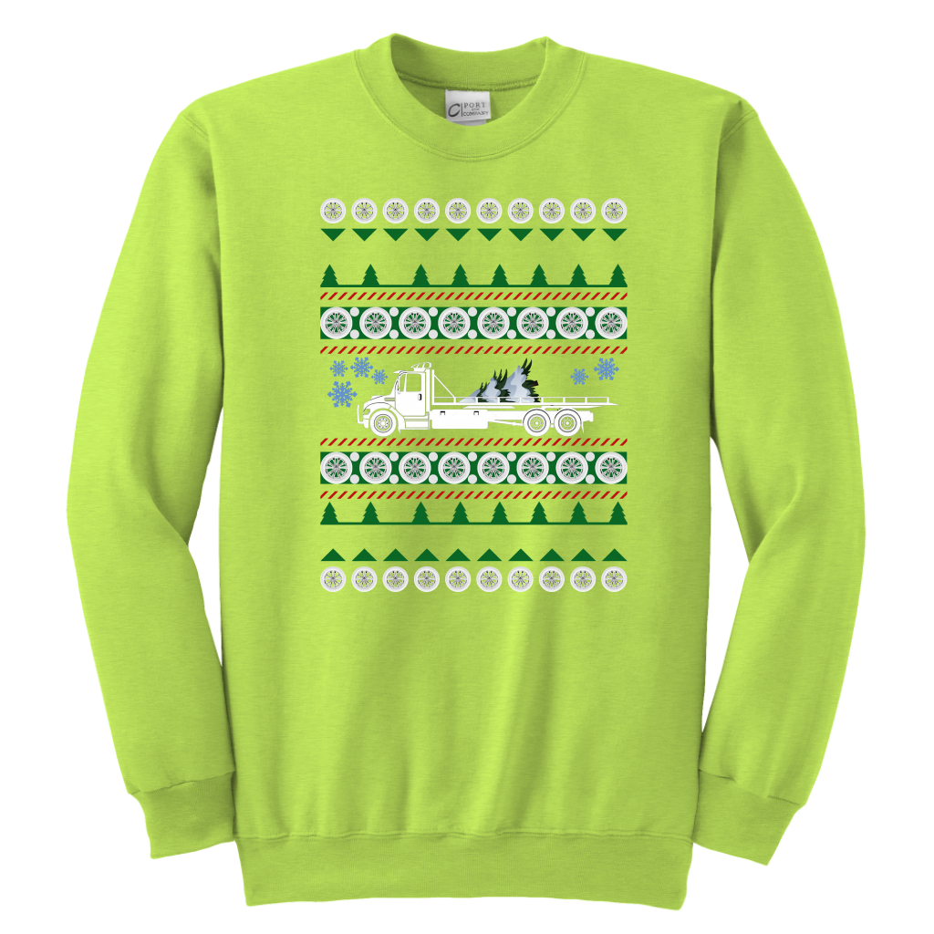 PROUD TOW TRUCK OPERATOR UGLY CHRISTMAS SWEATER