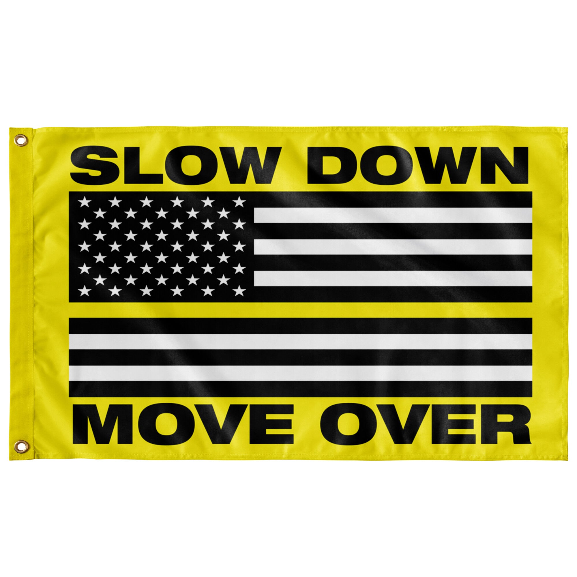Slow Down Move Over Flag