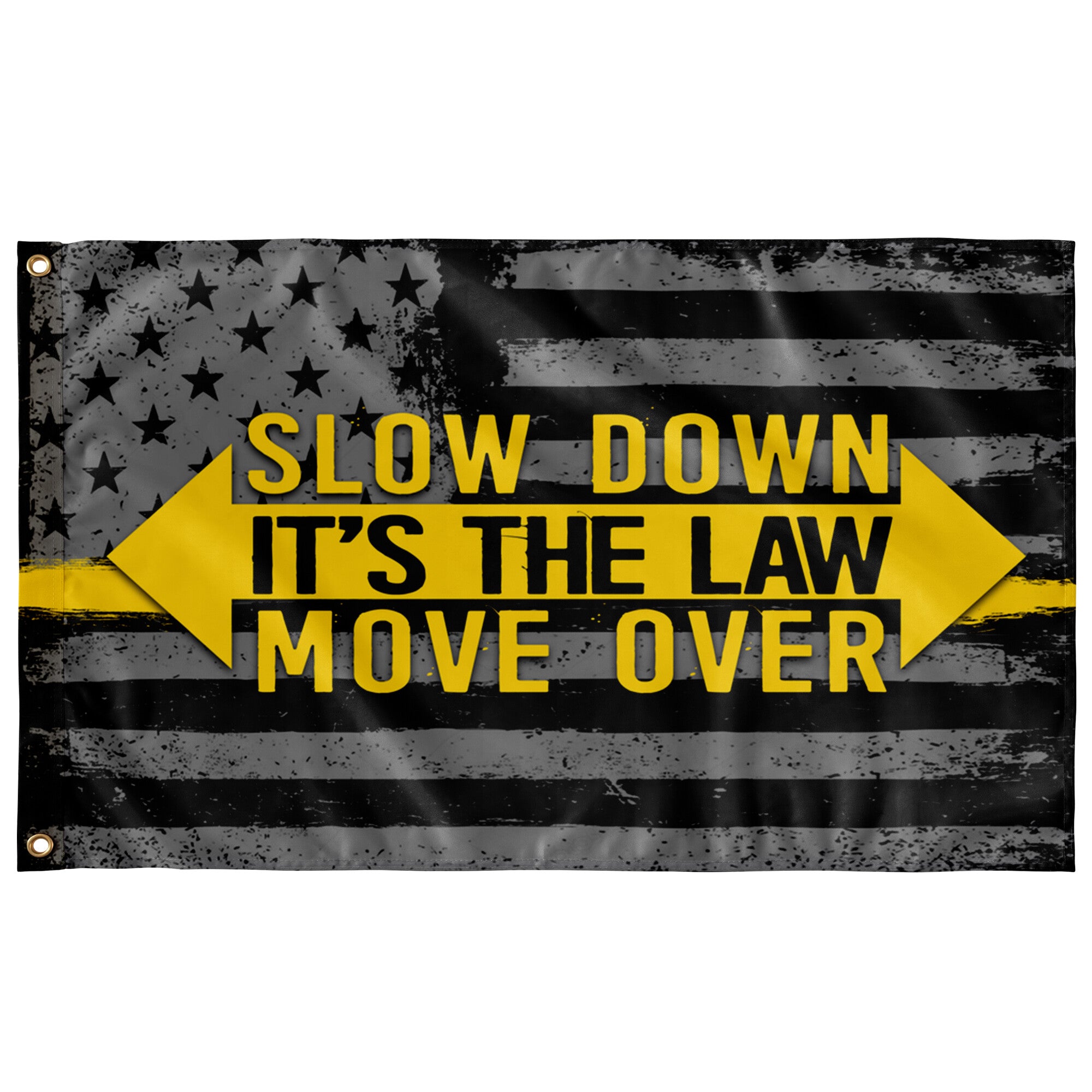 Slow Down Move Over Flag
