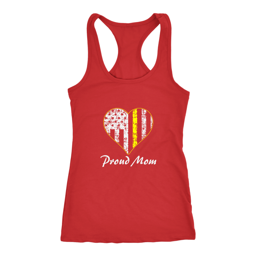 Proud Dispatcher Mom Thin Yellow Line Shirt