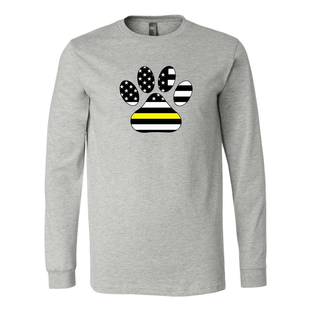 Thin Yellow Line Paw Print Shirt