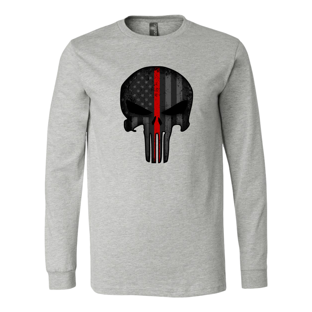 Thin Red Line Skull Shirt