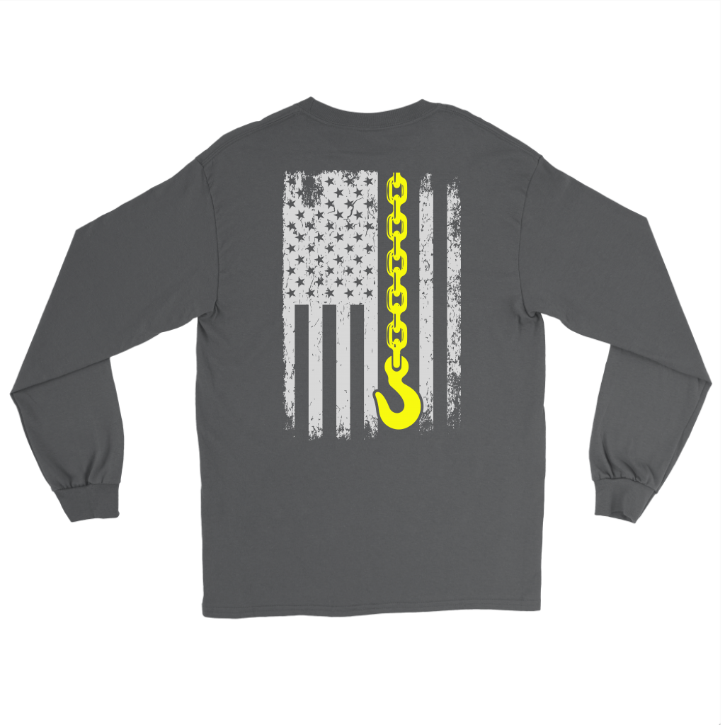 Poud Tow Truck Operator USA Flag Shirt