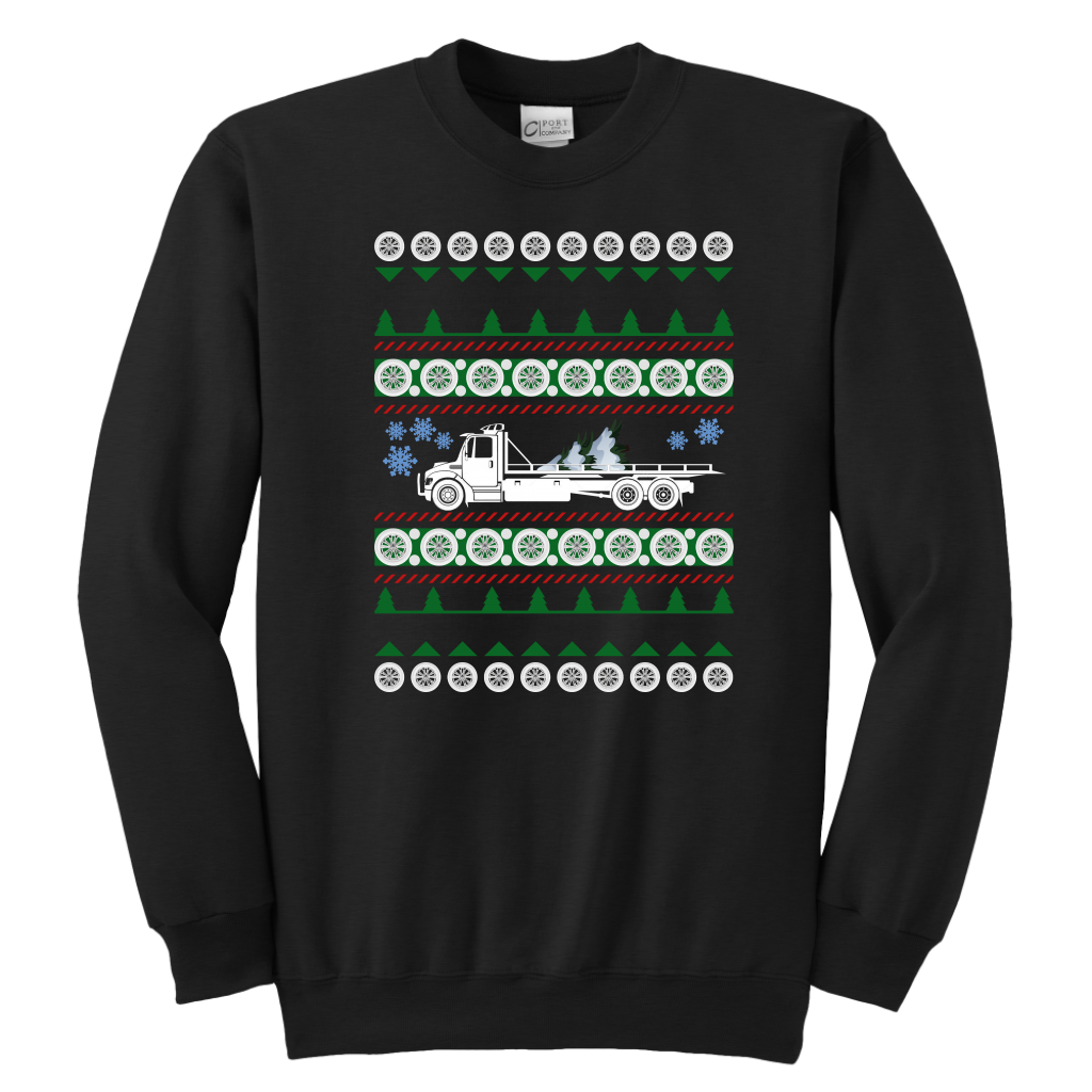 PROUD TOW TRUCK OPERATOR UGLY CHRISTMAS SWEATER