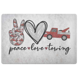 Peace Love Towign Doormat