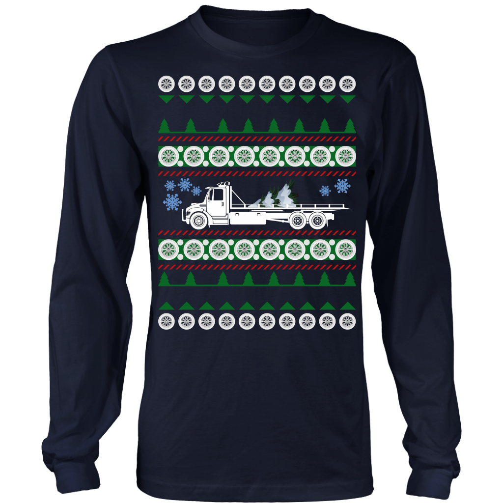 PROUD TOW TRUCK OPERATOR UGLY CHRISTMAS SWEATER