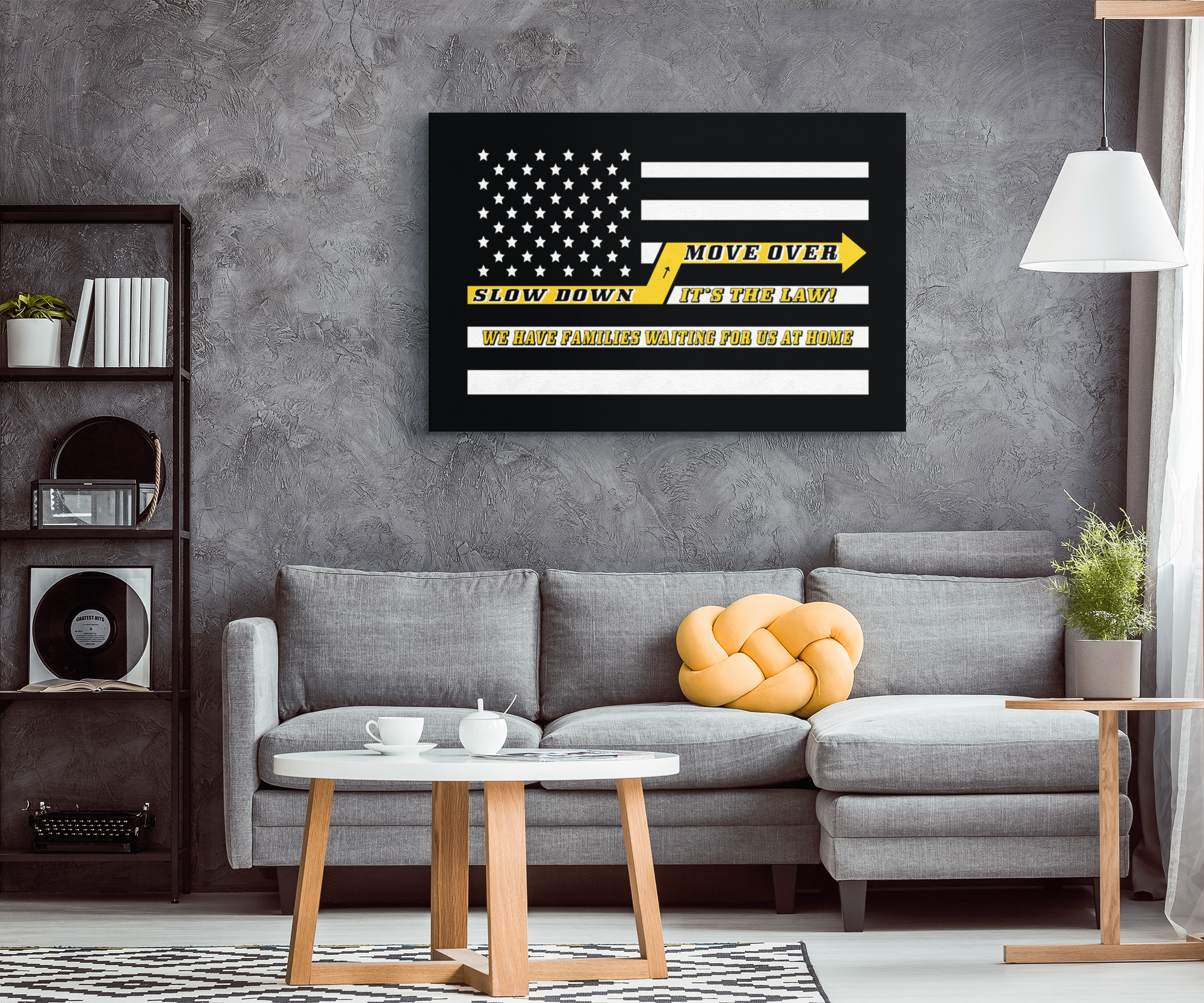 Slow Down Move Over Canvas