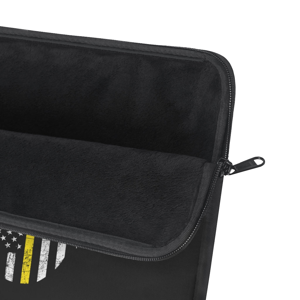 Thin Yellow Line Laptop Sleeve