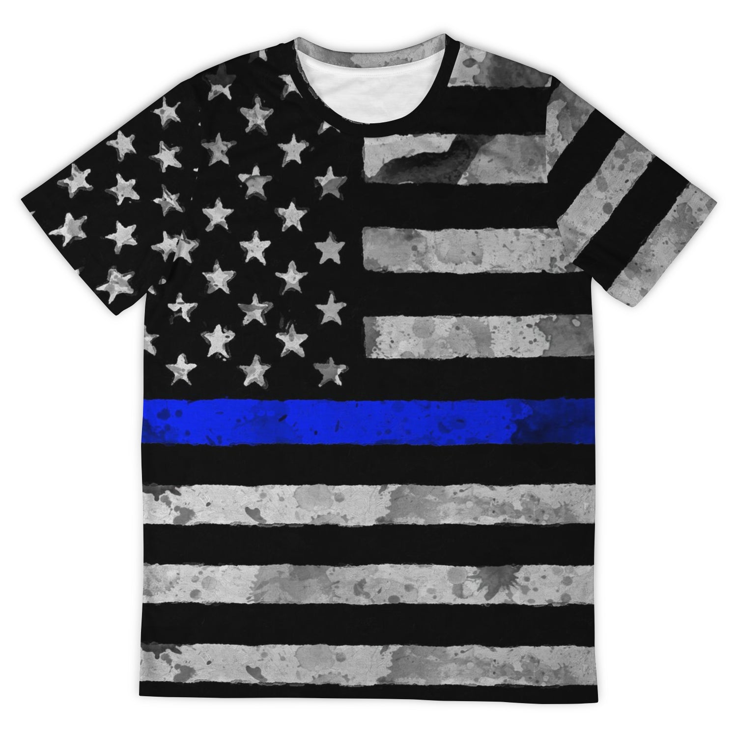 Thin Blue Line All Over Print Shirt