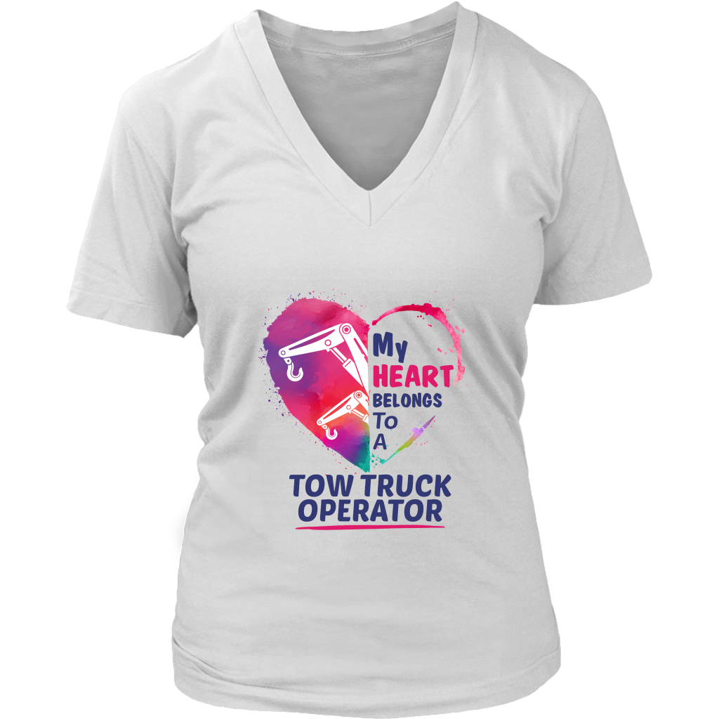 My Heart belongs to a Tow Truck Operator Hoodie