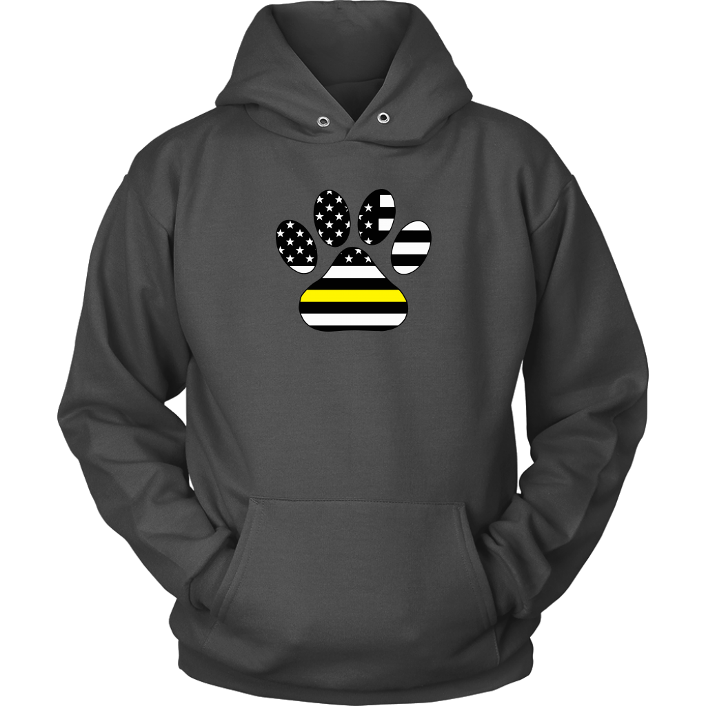 Thin Yellow Line Paw Print Shirt