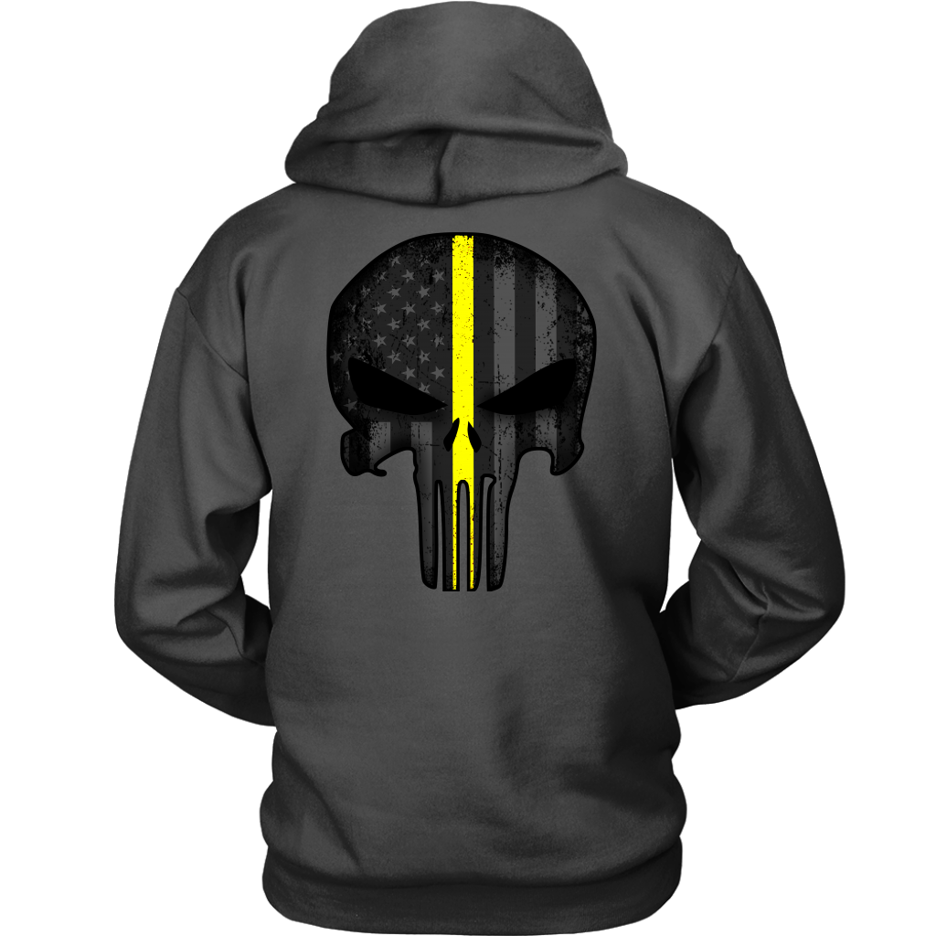 Thin Yellow Line Skull Double Side Shirt