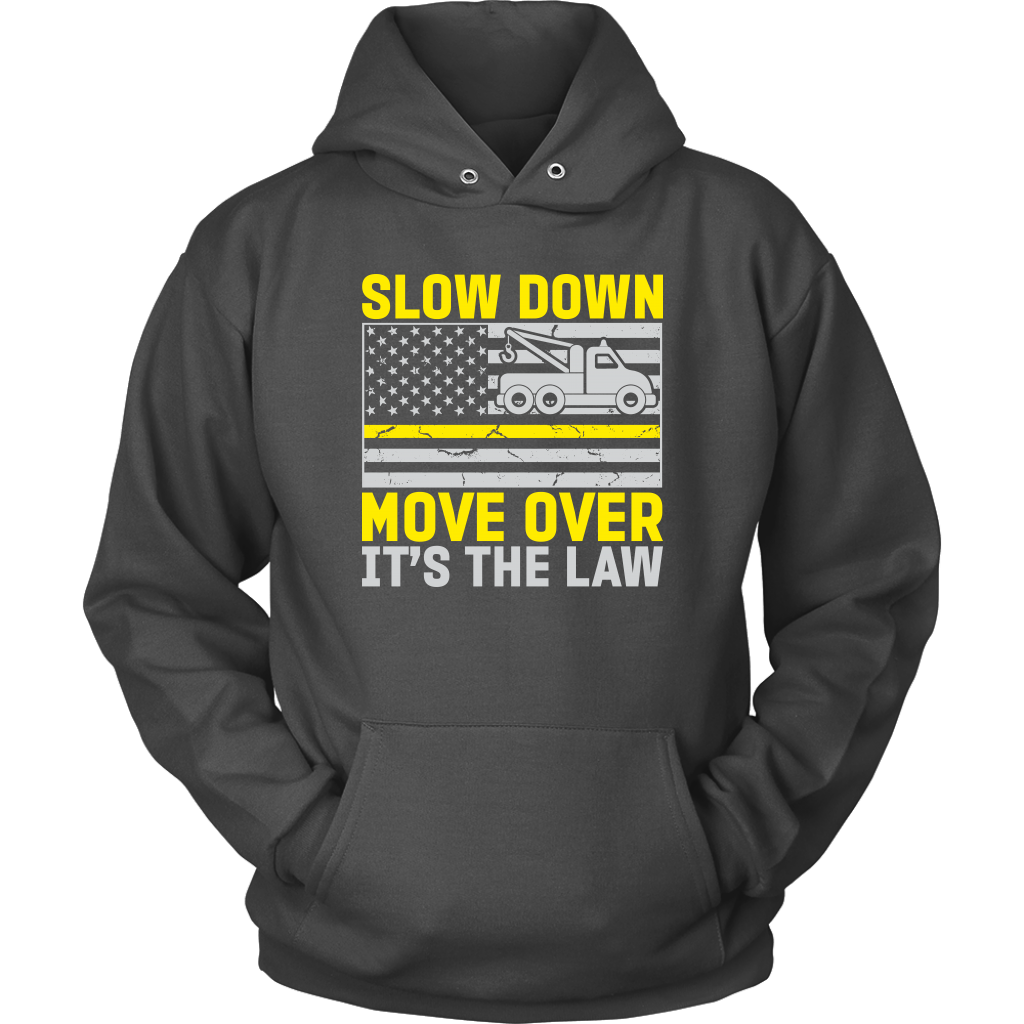 US Flag Thin Yellow Line Tow Truck Driver