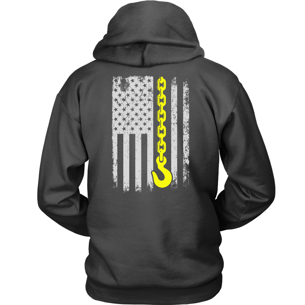 Poud Tow Truck Operator USA Flag Shirt
