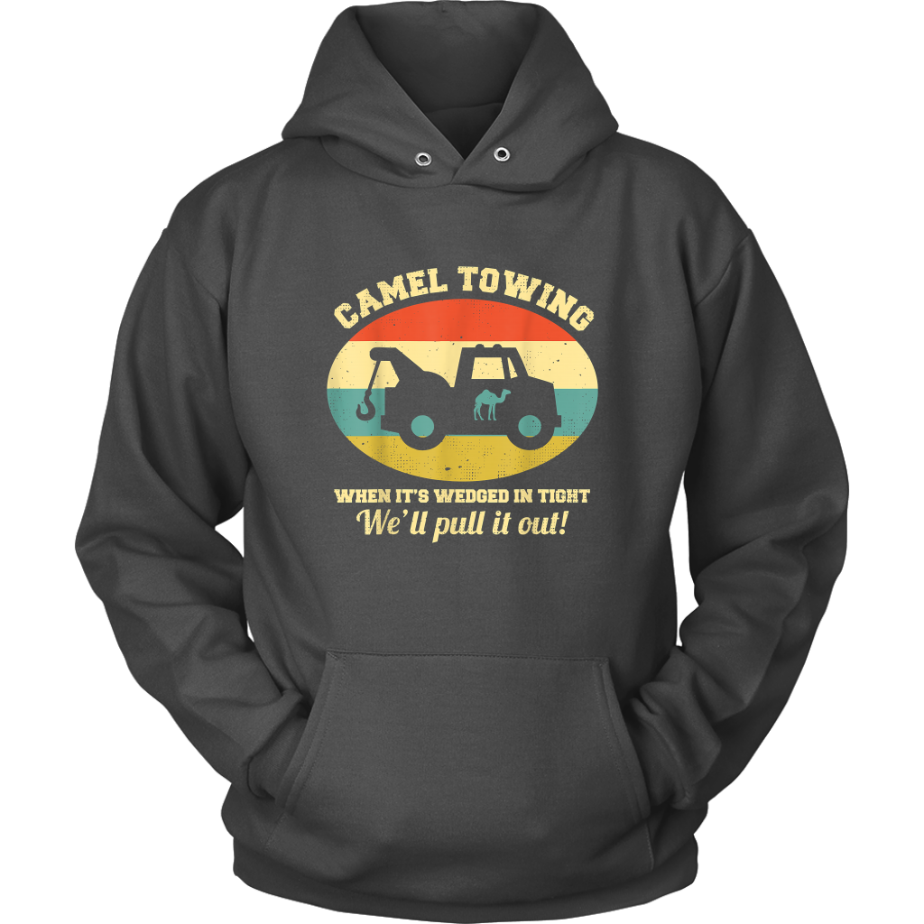 Camel Towing Retro Humor Saying Hoodie