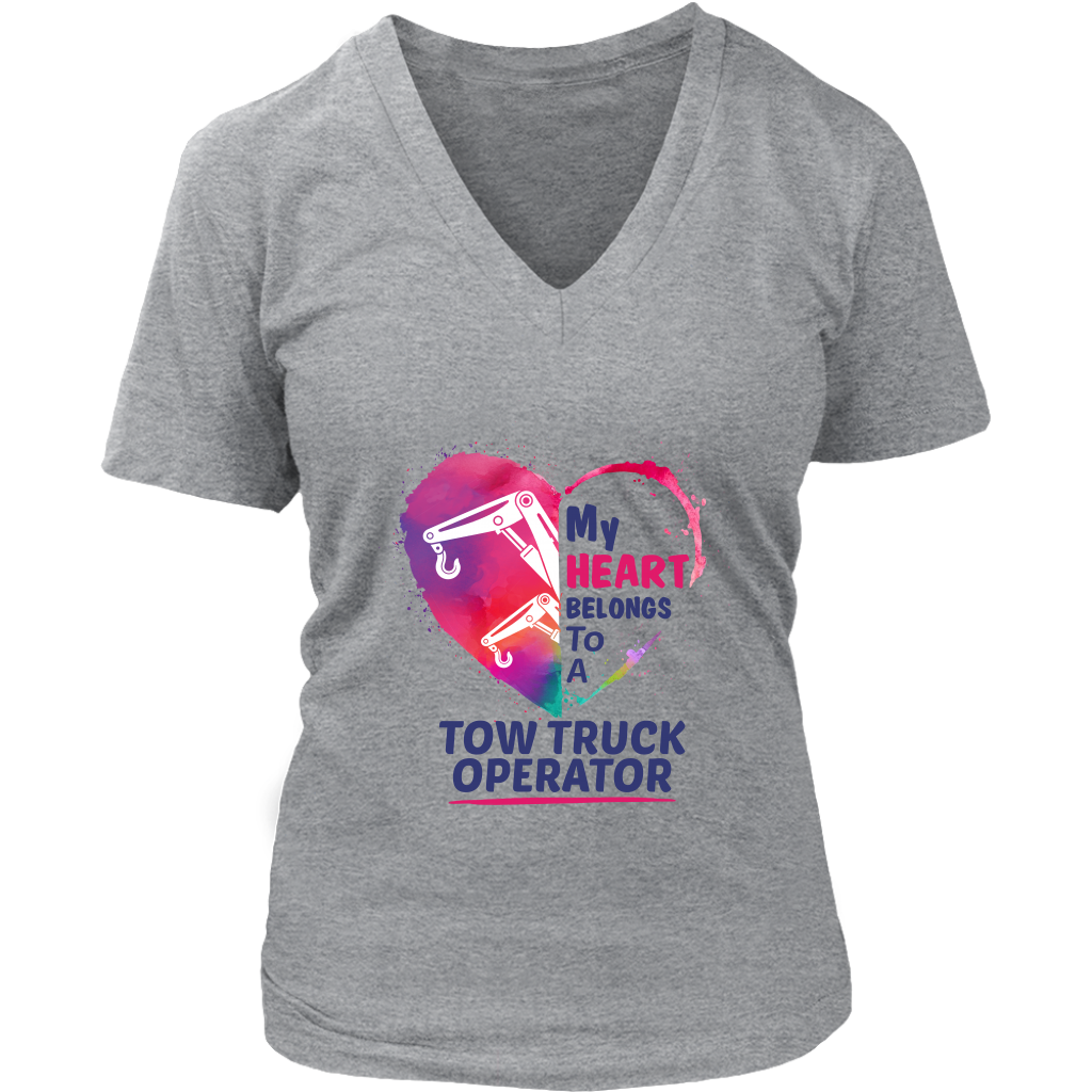 My Heart belongs to a Tow Truck Operator Hoodie