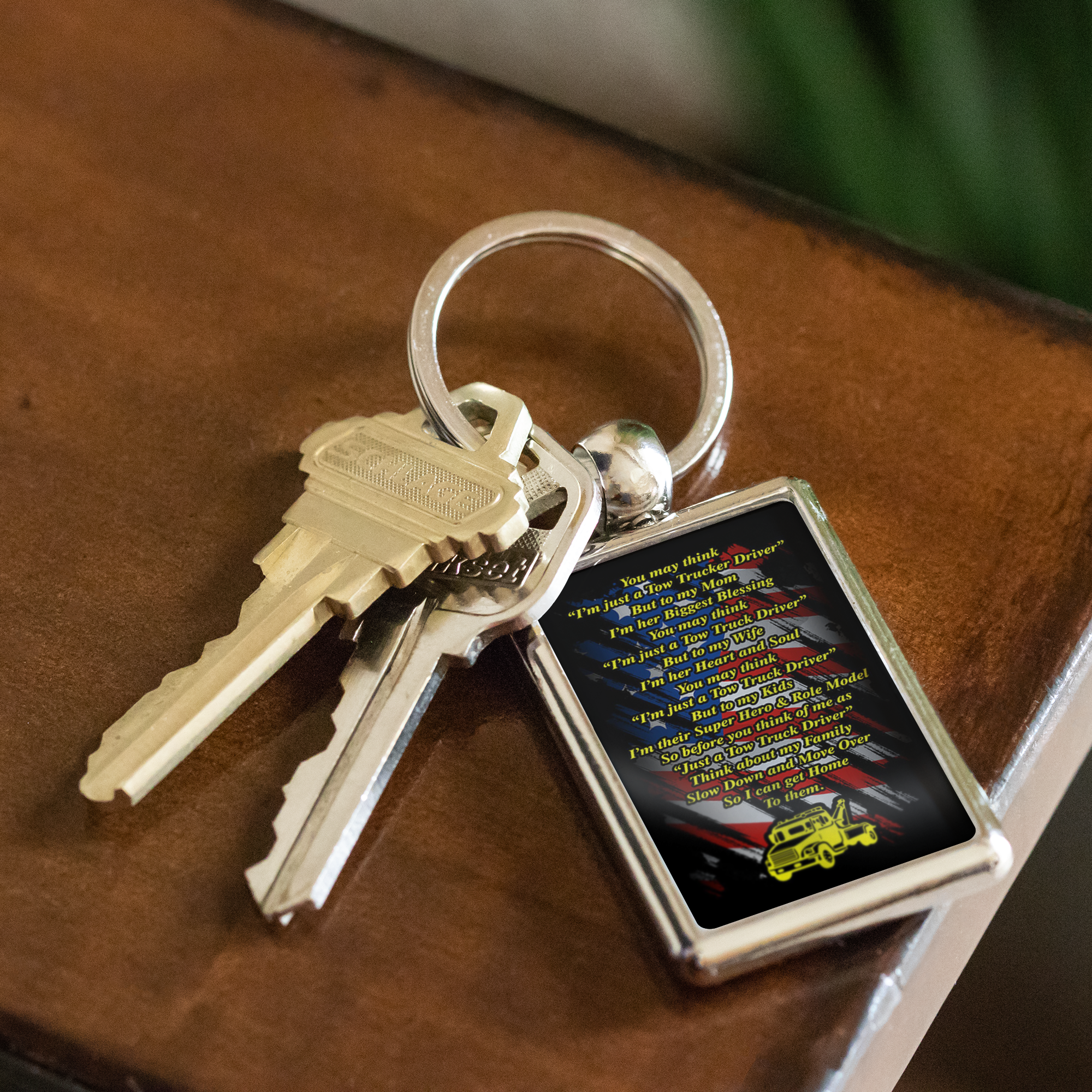 Proud Tow Operator Keychain