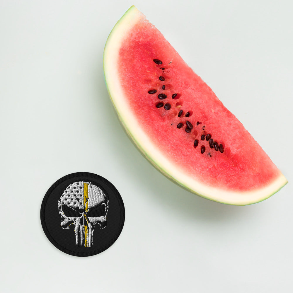Thin Yellow Line Embroidered patches