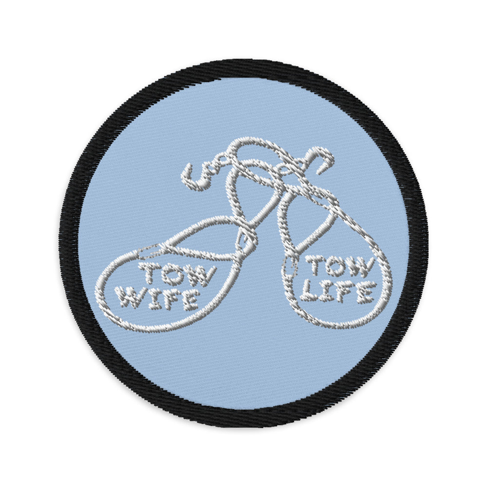 Tow Wife Tow Life Embroidered patches