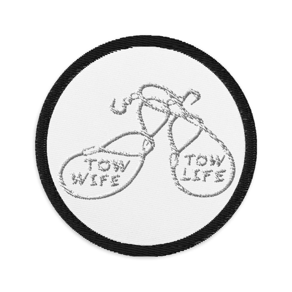 Tow Wife Tow Life Embroidered patches