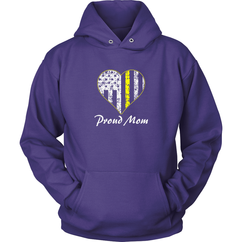 Proud Dispatcher Mom Thin Yellow Line Shirt