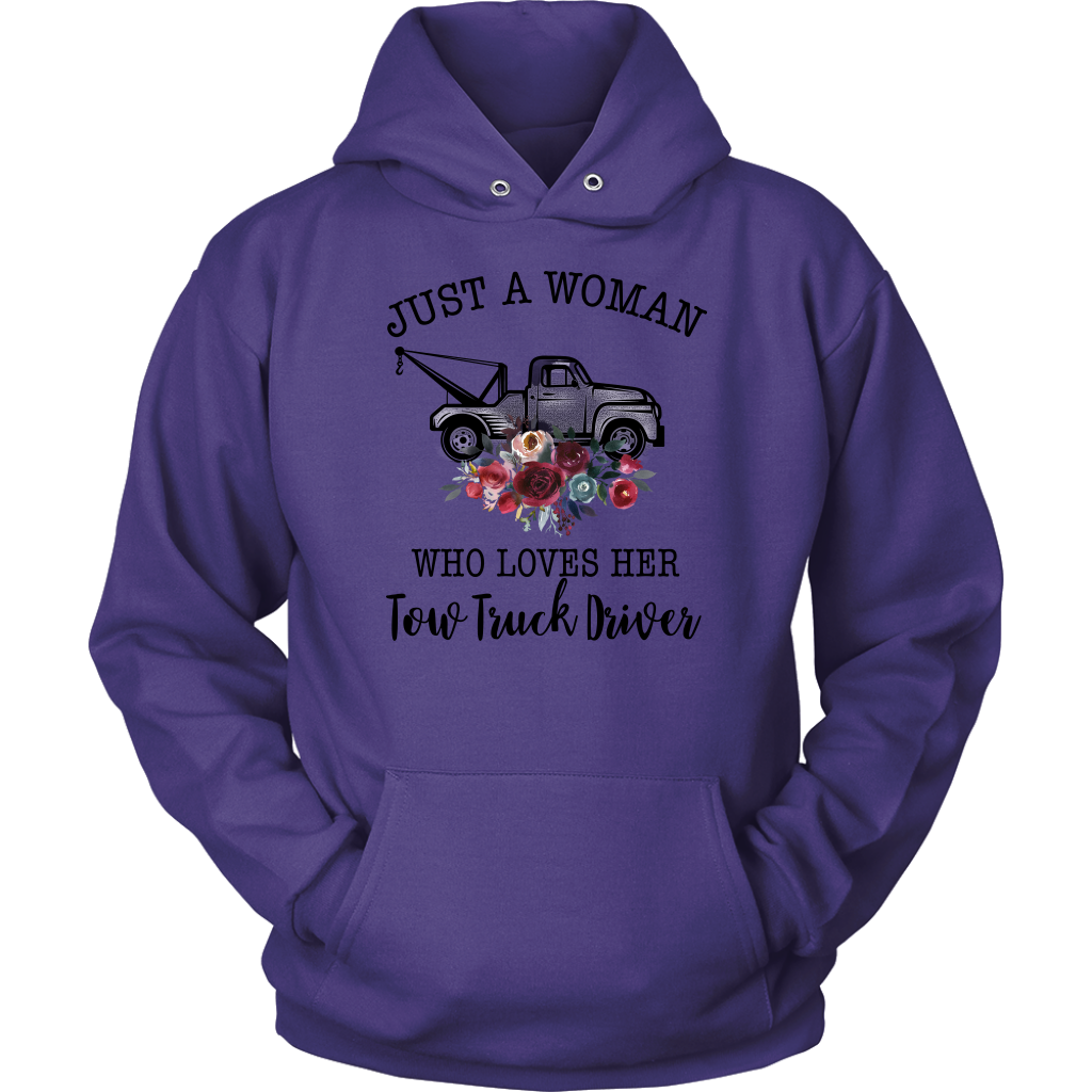 Just A Woman Who Loves Her Tow Truck Driver Shirt