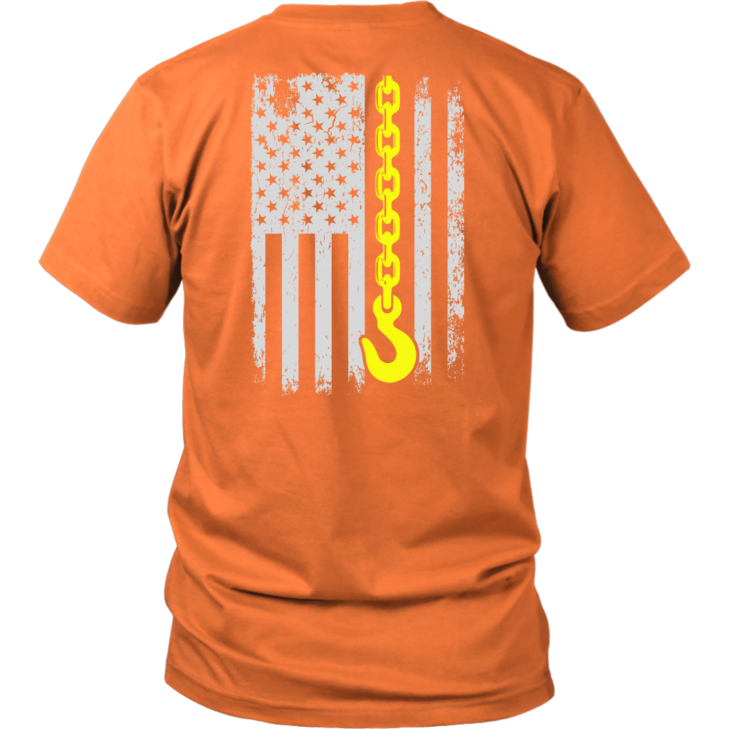 Poud Tow Truck Operator USA Flag Shirt