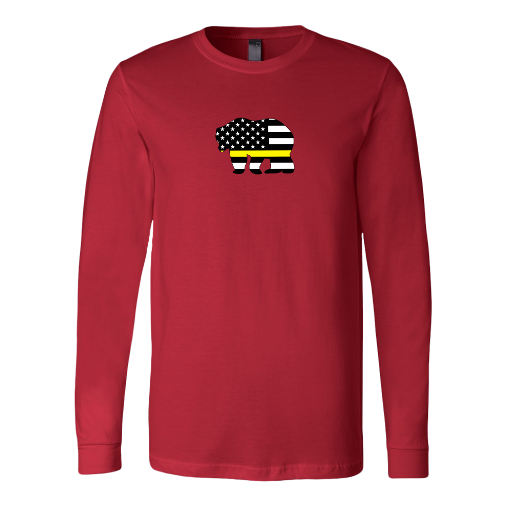 Thin Yellow Line Badge Bear Shirt