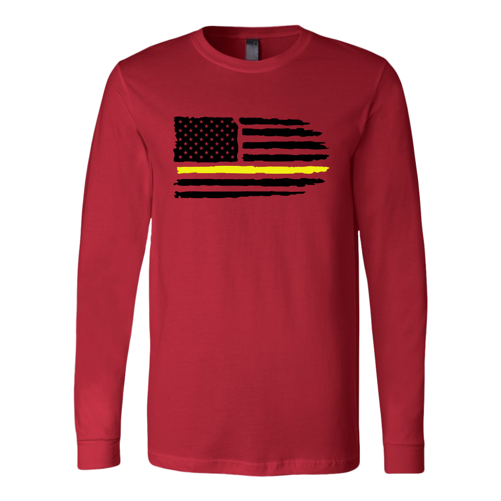 Thin Yellow Line Usa Flag