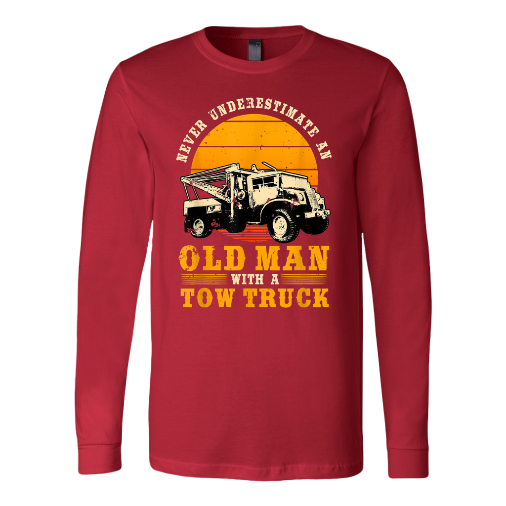 Never Understimate An Old Man With A Tow Truck Unisex Hoodie
