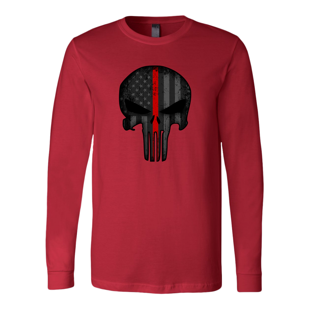 Thin Red Line Skull Shirt