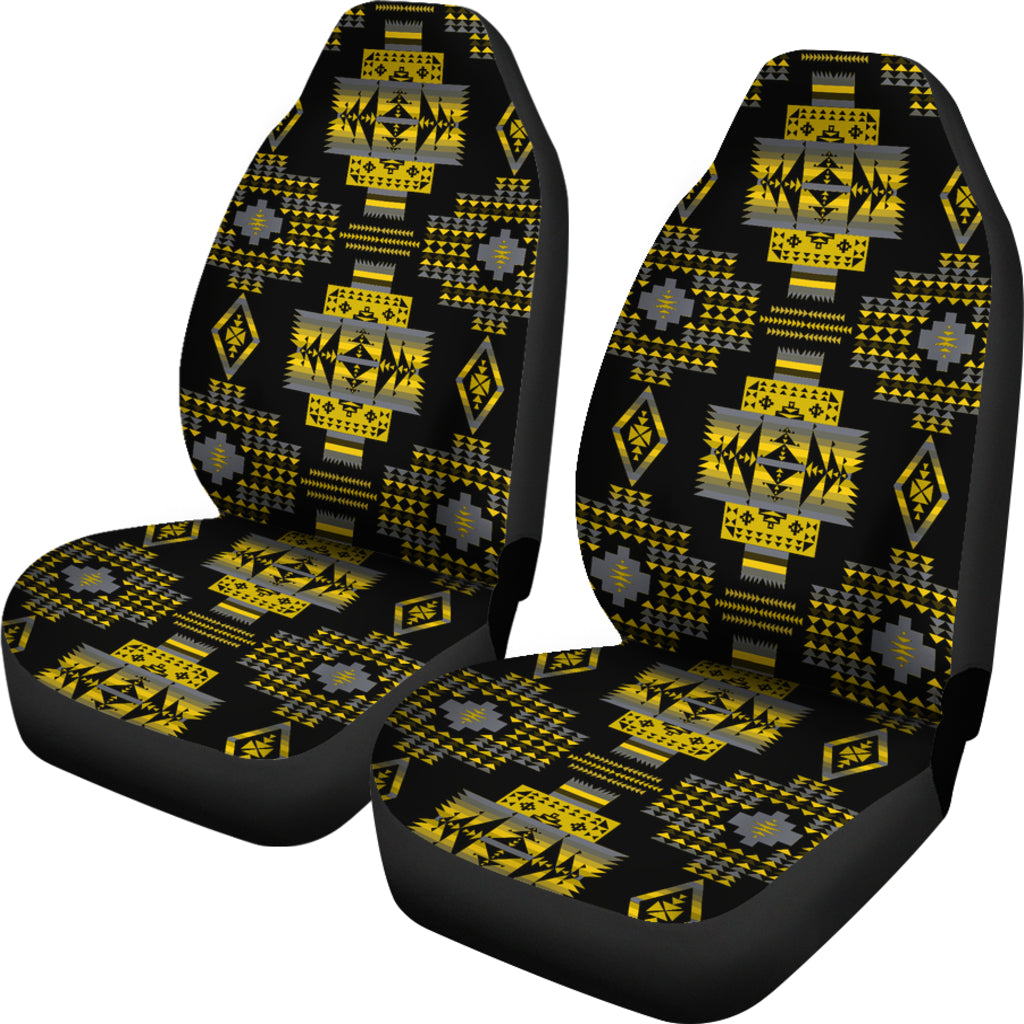Seven Tribes Yellow Ocre Car Seat Covers