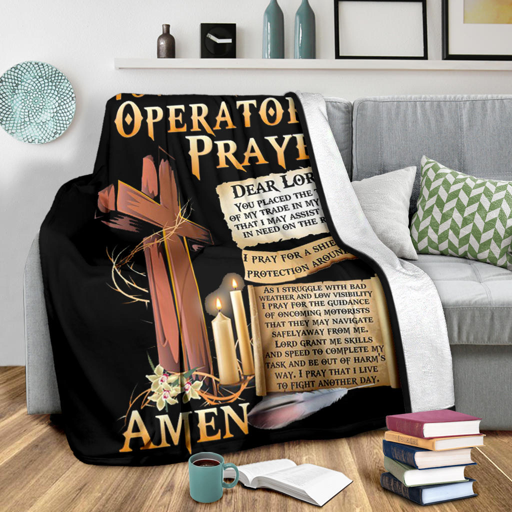 Proud Tow Truck Operator's Prayer Blanket