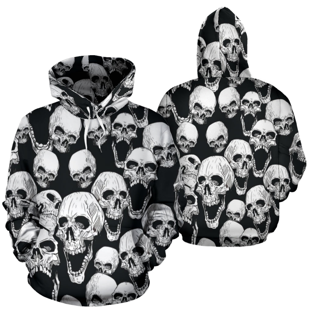 Screaming Skulls MenHoodie