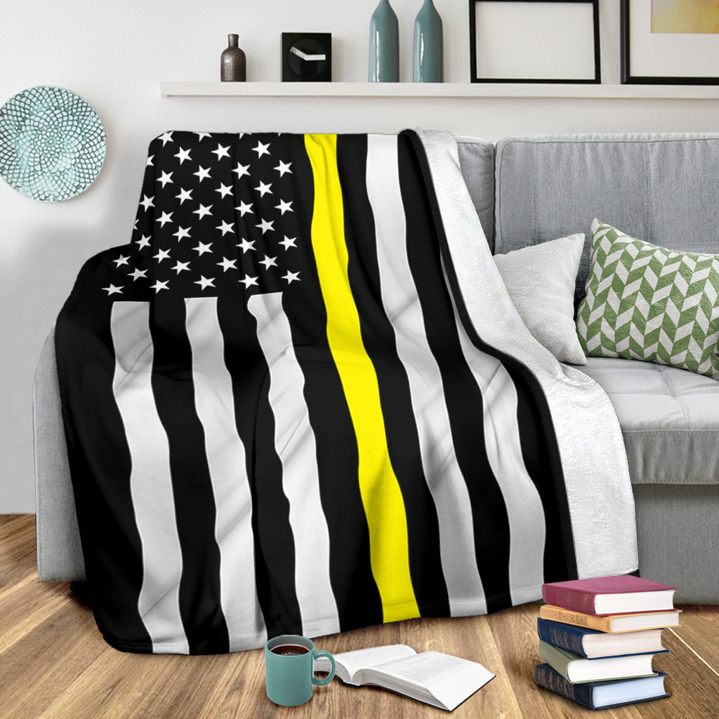 Thin Yellow Line Blanket