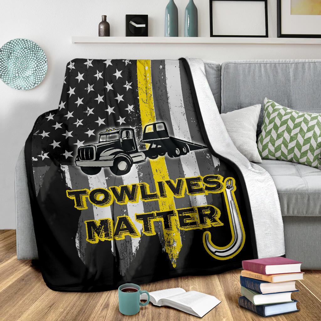 Towlivesmatter Blanket - Flatbed Version