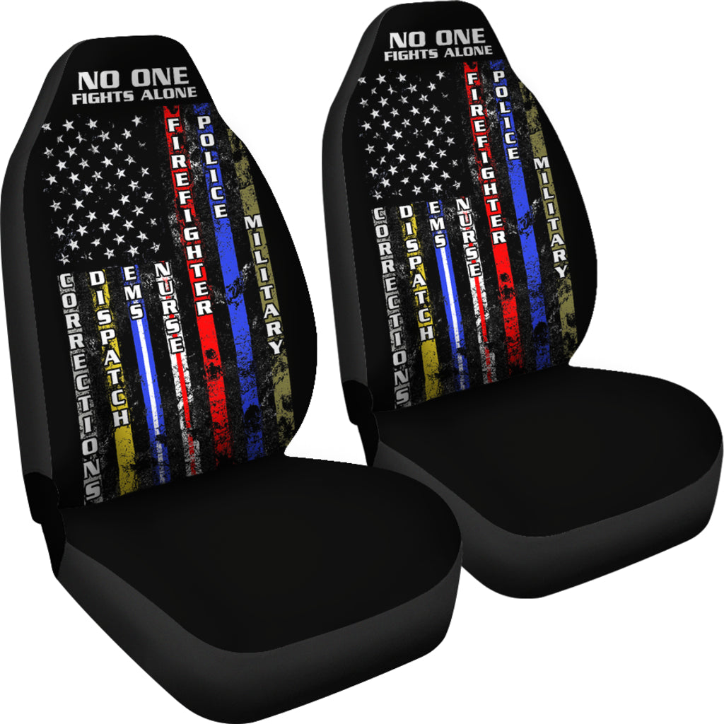 No One Fights Alone Car Seat Cover