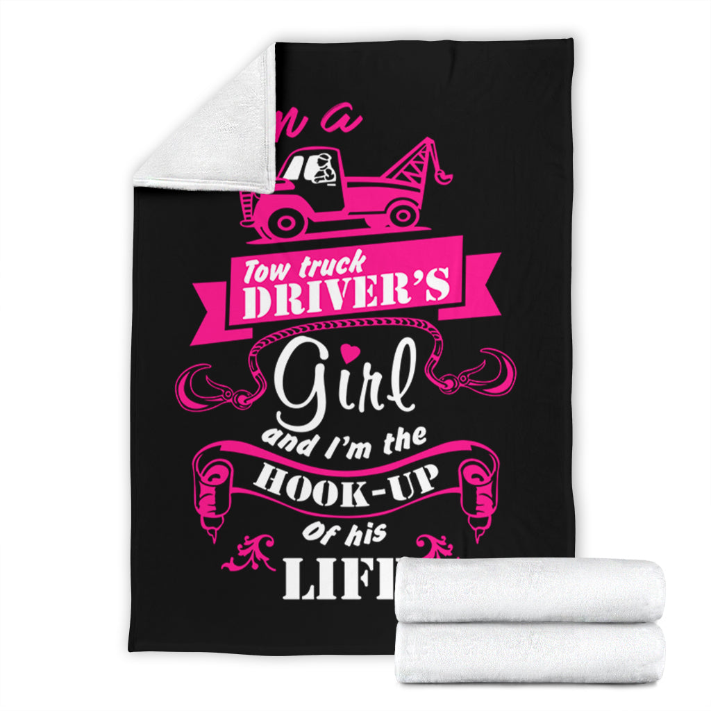 Tow Truck Driver's Girl Blanket