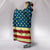 NP American Flag Hooded Blanket