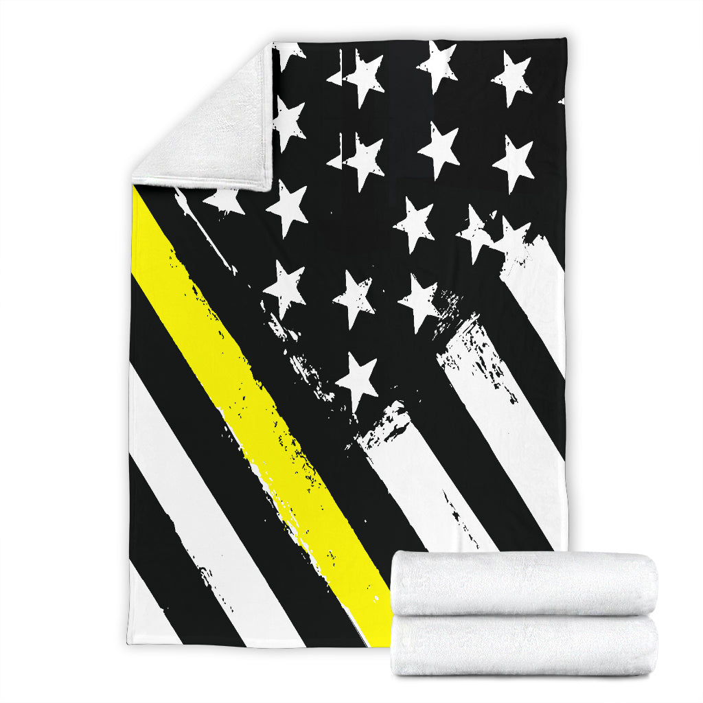 Thin Yellow Line Blanket
