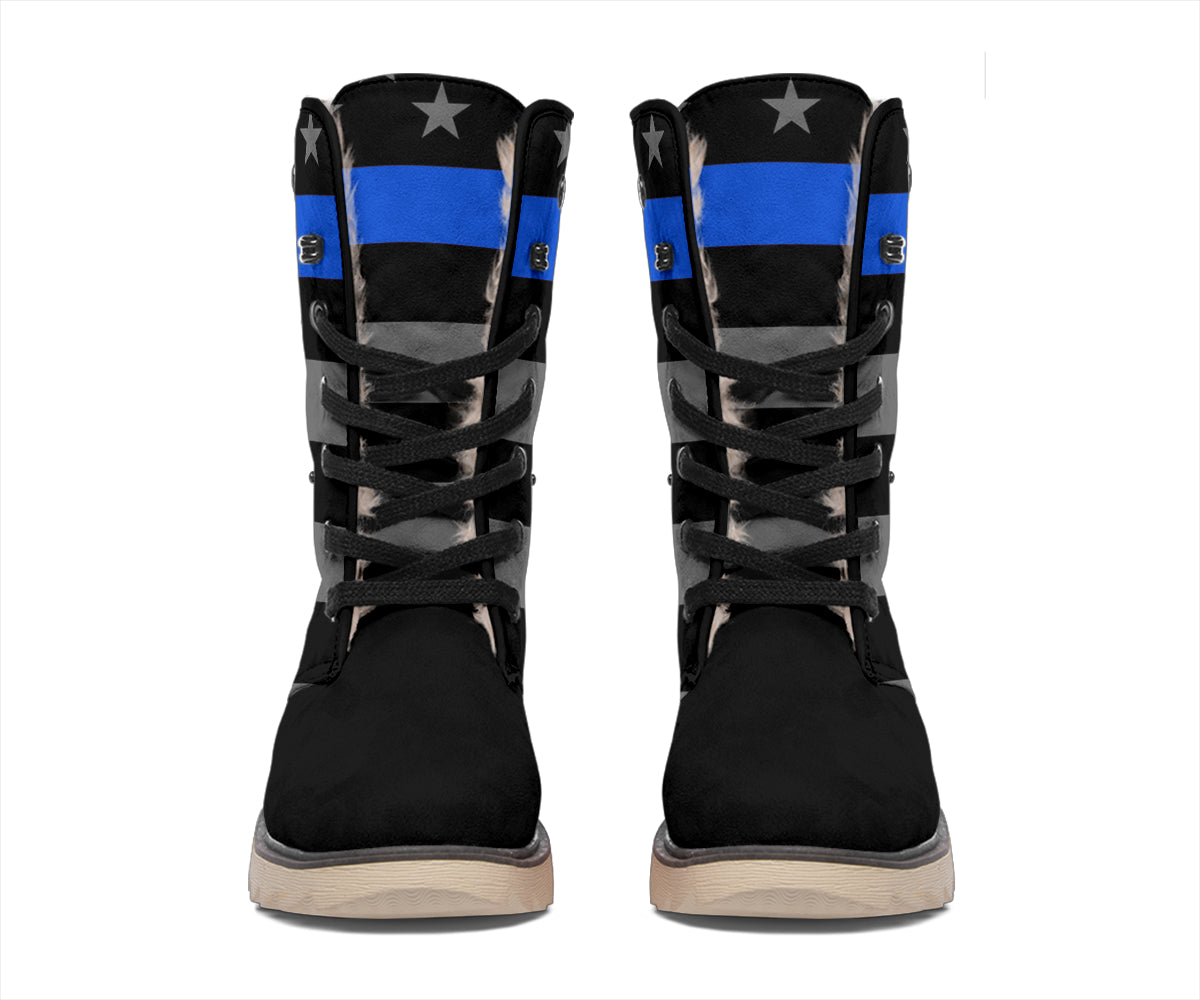 Thin Blue Line Polar Boots