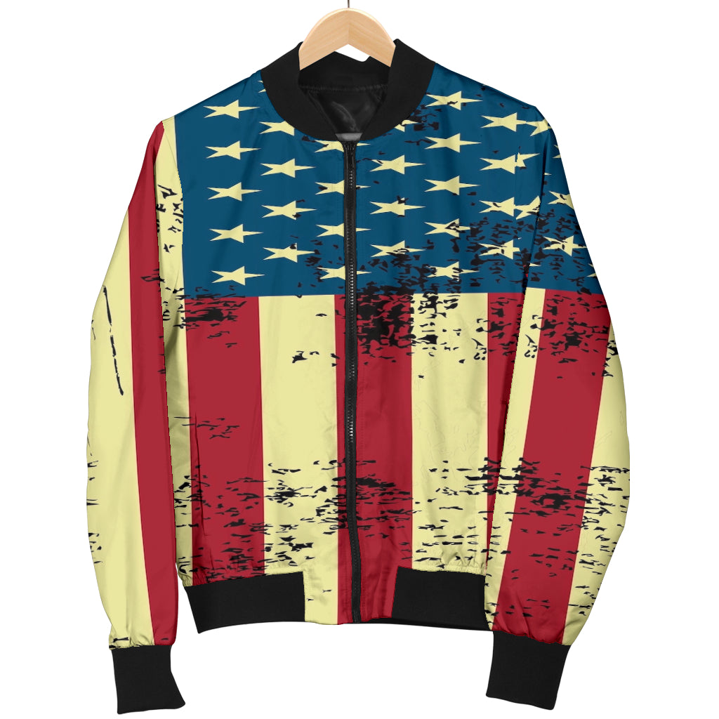 NP American Flag Women's Bomber Jacket